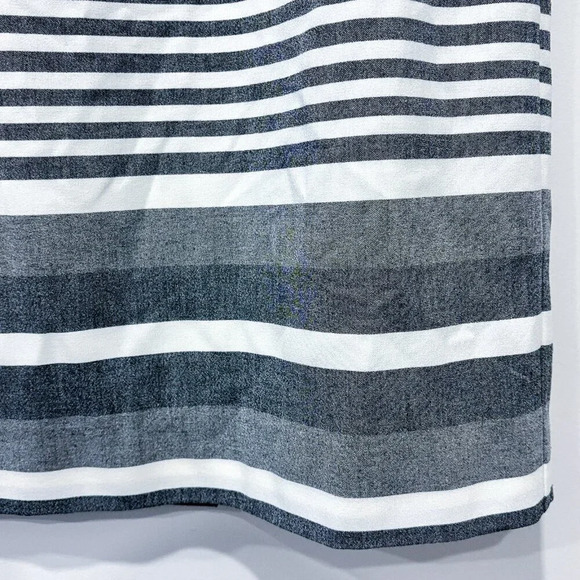 CALVIN KLEIN Grey and white striped dress - Picture 4 of 7